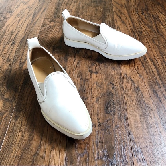 Everlane • The Leather Street Shoe white sneaker loafer slip on pointed toe flat - Picture 12 of 12
